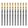 Сверло по металлу, 4 мм, HSS-Tin, Golden Tip, 10 шт. Denzel 717209 купить в Магнитогорске