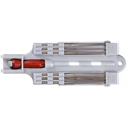 Набор ЗУБР: Надфили с пластиковой ручкой, с подвеской, 140мм, 6шт 4-16055-H6 купить в Магнитогорске