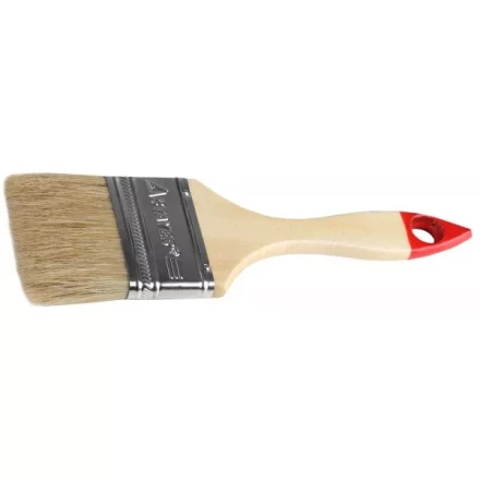 Кисть плоская STAYER &quot;UNIVERSAL-STANDARD&quot;, светлая натуральная щетина, деревянная ручка, 63мм 0101-063 купить в Магнитогорске