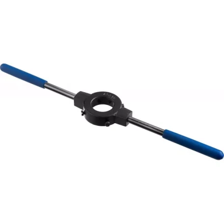 Плашкодержатель ЗУБР &quot;ПРОФЕССИОНАЛ&quot; со стопорными винтами, сталь 45, посадочный диаметр - 45 мм, высота - 18 мм, общая длина - 455 мм 28150-45 купить в Магнитогорске