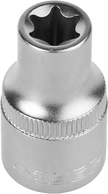 Головка торцовая ЗУБР "МАСТЕР" (1/2"), Cr-V, E-TORX, хроматированное покрытие, E12 27719-12 купить в Магнитогорске
