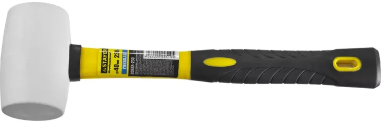 Киянка STAYER "PROFI" резиновая БЕЛАЯ, с фиберглассовой ручкой, 230г 20533-230 купить в Магнитогорске