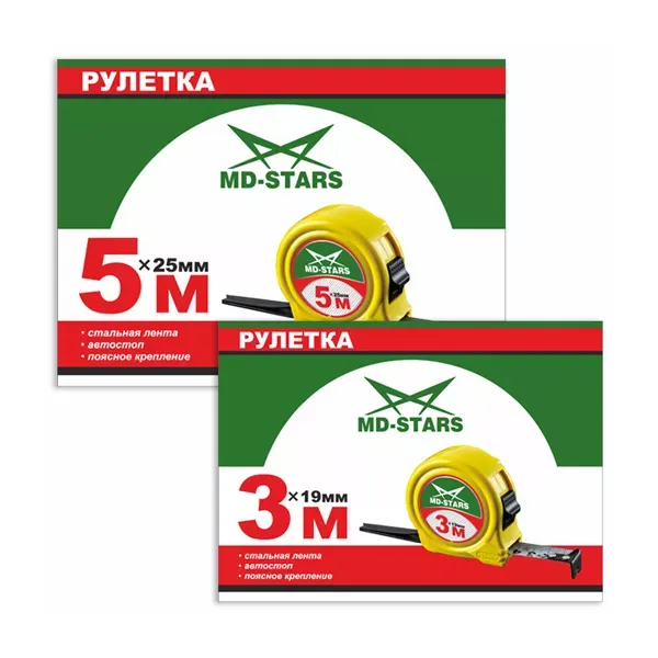 Рулетка измерительная MD-STARS 67-5025 купить в Магнитогорске
