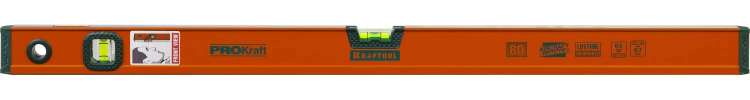 Уровень KRAFTOOL алюминиевый, 2 глазка, 80см 34721-080_z01 купить в Магнитогорске