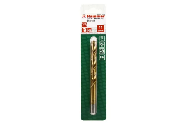 Сверло по металлу HAMMER Ф11х142мм (DR MT 11,0мм*142/94мм) купить в Магнитогорске