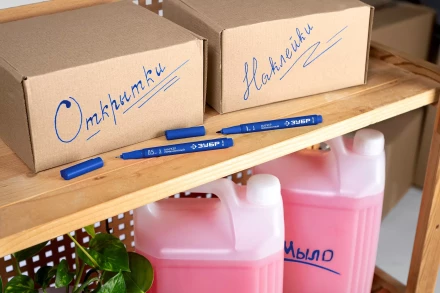 ЗУБР МП-100 синий, 1 мм перманентный маркер (06320-7) купить в Магнитогорске