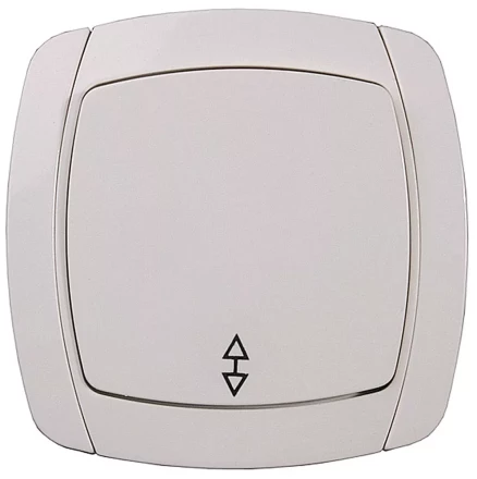 Выключатель СВЕТОЗАР &quot;CITY LIGHT&quot; проходной одноклавишный в сборе, бежевый, 10А/~250В SV-54237-B купить в Магнитогорске