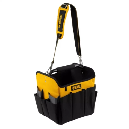 Переноска для инструмента, 260х240х300 мм, 22 кармана, наплечный ремень// Denzel 90294 купить в Магнитогорске