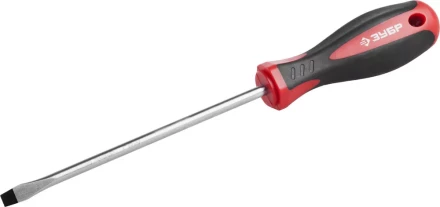 Отвертка ЗУБР &quot;МАСТЕР&quot;, Cr-v, эргономичная двухкомпонентная рукоятка, SL6,5x150мм 25061-6.5-150_z02 купить в Магнитогорске