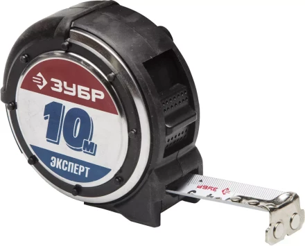 Рулетка ЗУБР &quot;ЭКСПЕРТ&quot; &quot;АНТЕЙ&quot;, металлический обрезиненный корпус, полотно с нейлоновым напылением, 10мх25мм 34053-10-25 купить в Магнитогорске