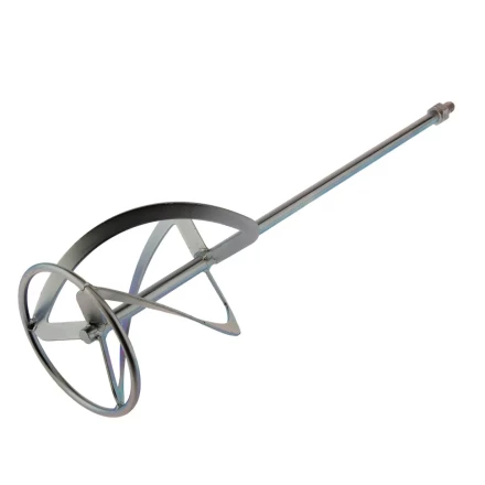 Насадка для миксера Сибртех, для тяжелых растворов, 140 х 590 мм, оцинкованная, хвостовик резьба М14, 848957 купить в Магнитогорске