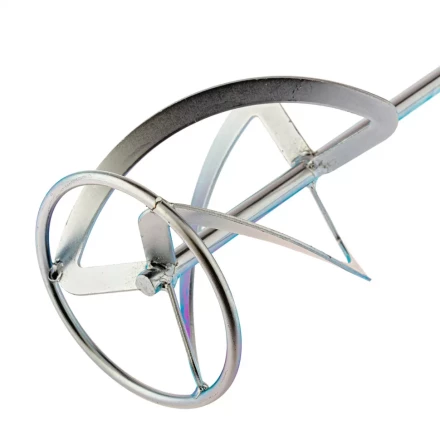 Насадка для миксера Сибртех, для тяжелых растворов, 140 х 590 мм, оцинкованная, хвостовик резьба М14, 848957 купить в Магнитогорске