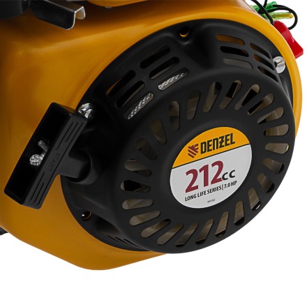 Двигатель бензиновый Denzel RX-17S, 7 л.с., 212 см3, горизонтальный вал шлиц 25 мм 95102 купить в Магнитогорске