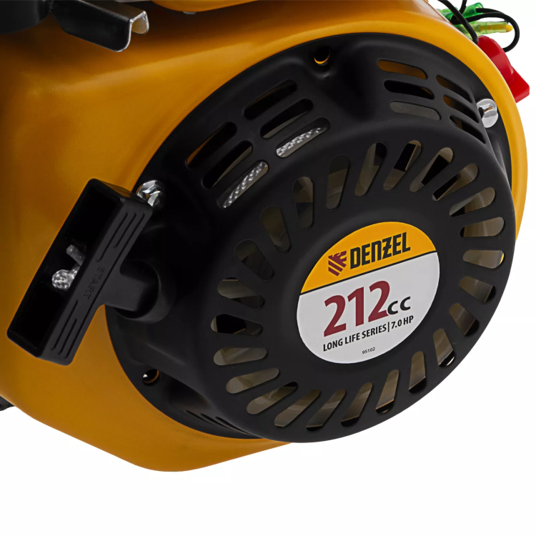 Двигатель бензиновый Denzel RX-17S, 7 л.с., 212 см3, горизонтальный вал шлиц 25 мм 95102 купить в Магнитогорске