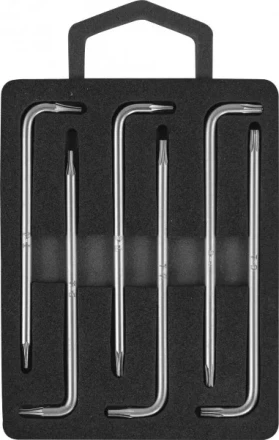 Комплект угловых ключей TORX с центрированным штифтом Т4-Т9  6предметов S2  H09MT06S Jonnesway 47101 купить в Магнитогорске