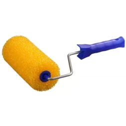 Валик &quot;СТРУКТУРНЫЙ ПОРОЛОН&quot; малярный в сборе, бюгель 6мм, 80x180мм, STAYER Profi 0365-18