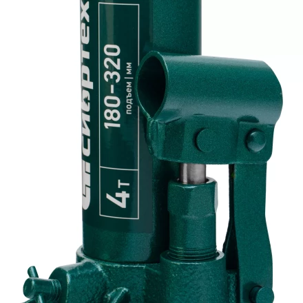Домкрат гидравлический бутылочный Сибртех 50802, 4 т, 180-320 мм купить в Магнитогорске
