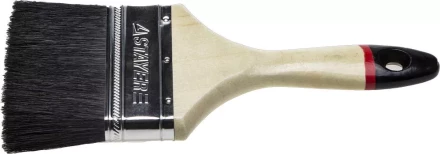 Кисть плоская STAYER &quot;UNIVERSAL-EURO&quot;, чёрная натуральная щетина, деревянная ручка, 100мм 01022-100 купить в Магнитогорске