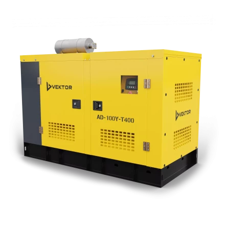 Дизельный генератор Vektor AD-100Y-T400 в шумозащитном кожухе с АВР купить в Магнитогорске