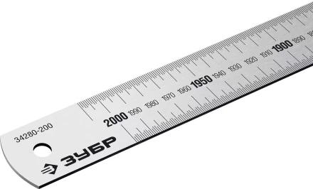 ЗУБР Про-200, длина 2,0 м, усиленная нержавеющая линейка, Профессионал (34280-200) купить в Магнитогорске