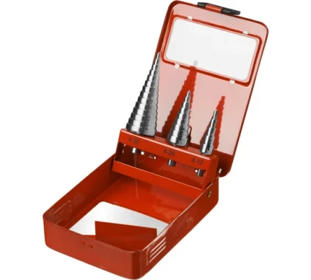 ЗУБР 4-30 мм, 3 шт, сталь Р4М2, набор ступенчатых сверл (29665-4-30-H3) купить в Магнитогорске