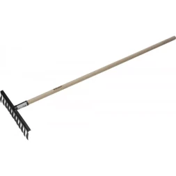 Грабли ЗУБР садовые с черенком, 12 витых зубцов 4-39581-12