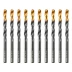 Сверло по металлу Denzel, 6 мм, HSS-Tin, Golden Tip, 10 шт. 717215 купить в Магнитогорске