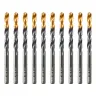 Сверло по металлу Denzel, 6 мм, HSS-Tin, Golden Tip, 10 шт. 717215 купить в Магнитогорске
