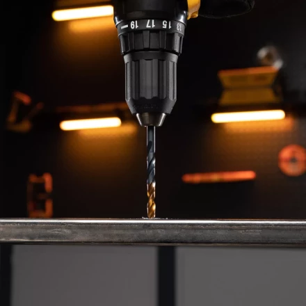 Сверло по металлу Denzel, 6 мм, HSS-Tin, Golden Tip, 10 шт. 717215 купить в Магнитогорске