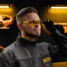 Очки защитные открытые Denzel 89199, поликарбонатные, желтая линза купить в Магнитогорске