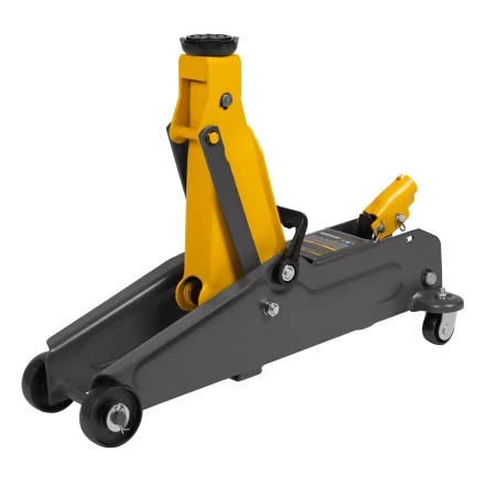 Домкрат гидравлический подкатной Denzel 51230, 2 т, 135-385 мм купить в Магнитогорске