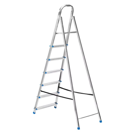 Стремянка Сибртех 97839, 7 ступеней, стальная, оцинкованная купить в Магнитогорске