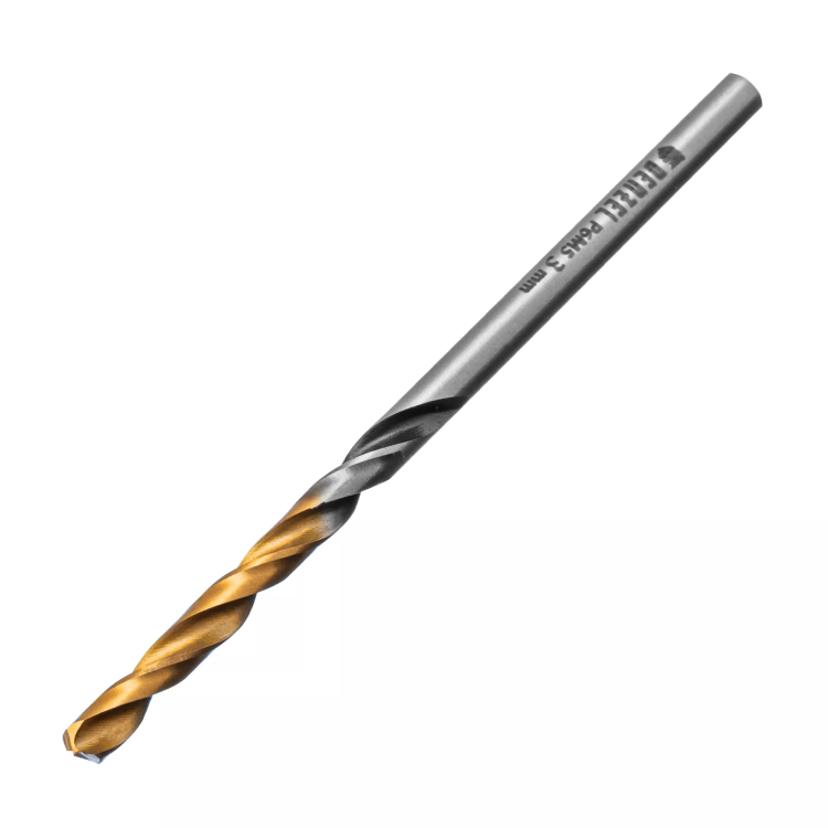 Сверло спиральное по металлу Denzel 3 x 61мм, Р6М5, Golden Tip, многогранная заточка, 2шт., 718268 купить в Магнитогорске