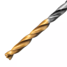 Сверло спиральное по металлу Denzel 3 x 61мм, Р6М5, Golden Tip, многогранная заточка, 2шт., 718268 купить в Магнитогорске