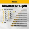 Набор сверл по металлу Denzel 723001, 1-10 мм, Р6М5-TiN, Golden Tip, 10 шт купить в Магнитогорске