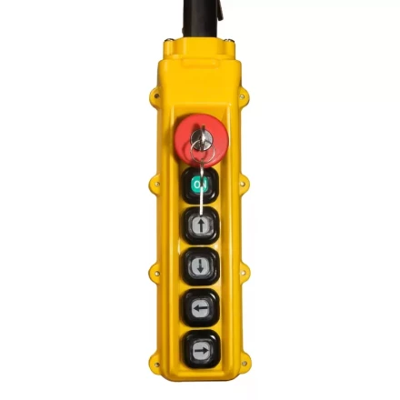 Пульт управления для талей CD (4 кнопки + пуск + аварийный бутон 380в) 1001742 купить в Магнитогорске