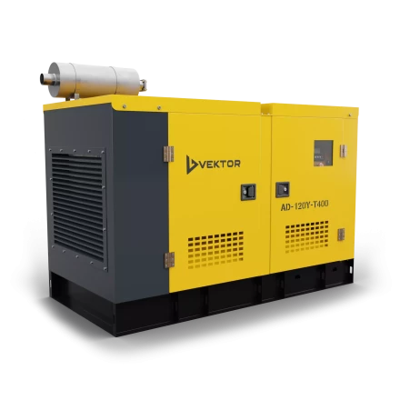 Дизельный генератор Vektor AD-120Y-T400 в шумозащитном кожухе купить в Магнитогорске