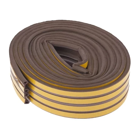 Уплотнитель 12 м профиль &quot;P&quot; коричневый СИБРТЕХ 93946 купить в Магнитогорске