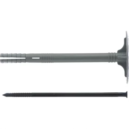 Дюбель &quot;Гриб&quot; для крепления утеплителя 180 мм 25 шт Сибртех 46039 купить в Магнитогорске