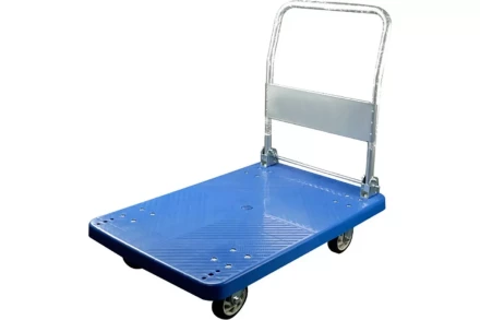 Тележка платформенная пластиковая 250 кг TOR PH250P (800х500) со складной ручкой (резина 125 мм) 1042364 купить в Магнитогорске