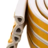 Уплотнитель резиновый, 12 м, профиль "D", белый Сибртех 88909 купить в Магнитогорске