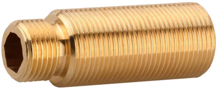 Муфта ЗУБР &quot;ШиреФит&quot; соединит. проходная &quot;внешн. резьба-внешн/внутр. резьба&quot; с накидн. гайками, 1/2&quot;- 3/4&quot; / 1/2&quot;, 51 мм 51590-051-1/2 купить в Магнитогорске