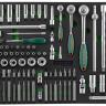 Набор головок торцевых 1/4" 3/8" 1/2"DR 81предмет вставок бит-40предметов EVAложемент Jonnesway S04H45121SV 49275 купить в Магнитогорске