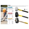 Киянка STAYER "PROFI" резиновая БЕЛАЯ, с фиберглассовой ручкой, 450г 20533-450 купить в Магнитогорске