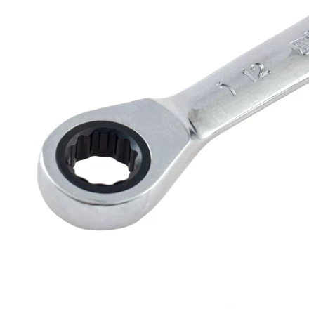 Ключ накидной трещоточный, 12 х 14мм, CrV, зеркальный хром Matrix 14499 купить в Магнитогорске