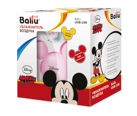Увлажнитель ультразвуковой  BALLU UHB-240 pink/розовый Disney купить в Магнитогорске