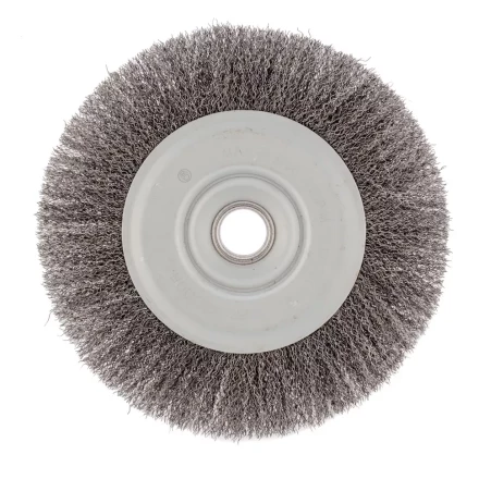 Щетка для УШМ 200 мм посадка 22,2 мм плоская витая проволока Сибртех 746687 купить в Магнитогорске