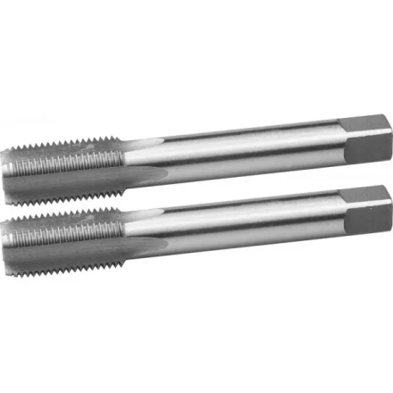 Метчики ЗУБР &quot;ЭКСПЕРТ&quot; машинно-ручные, комплектные для нарезания метрической резьбы в сквозных отверстиях, М16х2,0, 2шт 4-28007-16-2.0-H2 купить в Магнитогорске