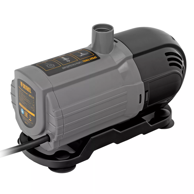 Насос фонтанный FNP31-24, 31 Вт, подъем 2,4 м, 1500 л/ч, колокольчик/2 каскада/гейзер Denzel 99031 купить в Магнитогорске