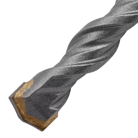 Бур по бетону Denzel, 10 x 310 мм,двойная спираль, три пылеотводящие кромки, 705019 купить в Магнитогорске